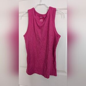 Sonoma Goods For Life High Neck Layering Women's Tank Top Large Pink EUC